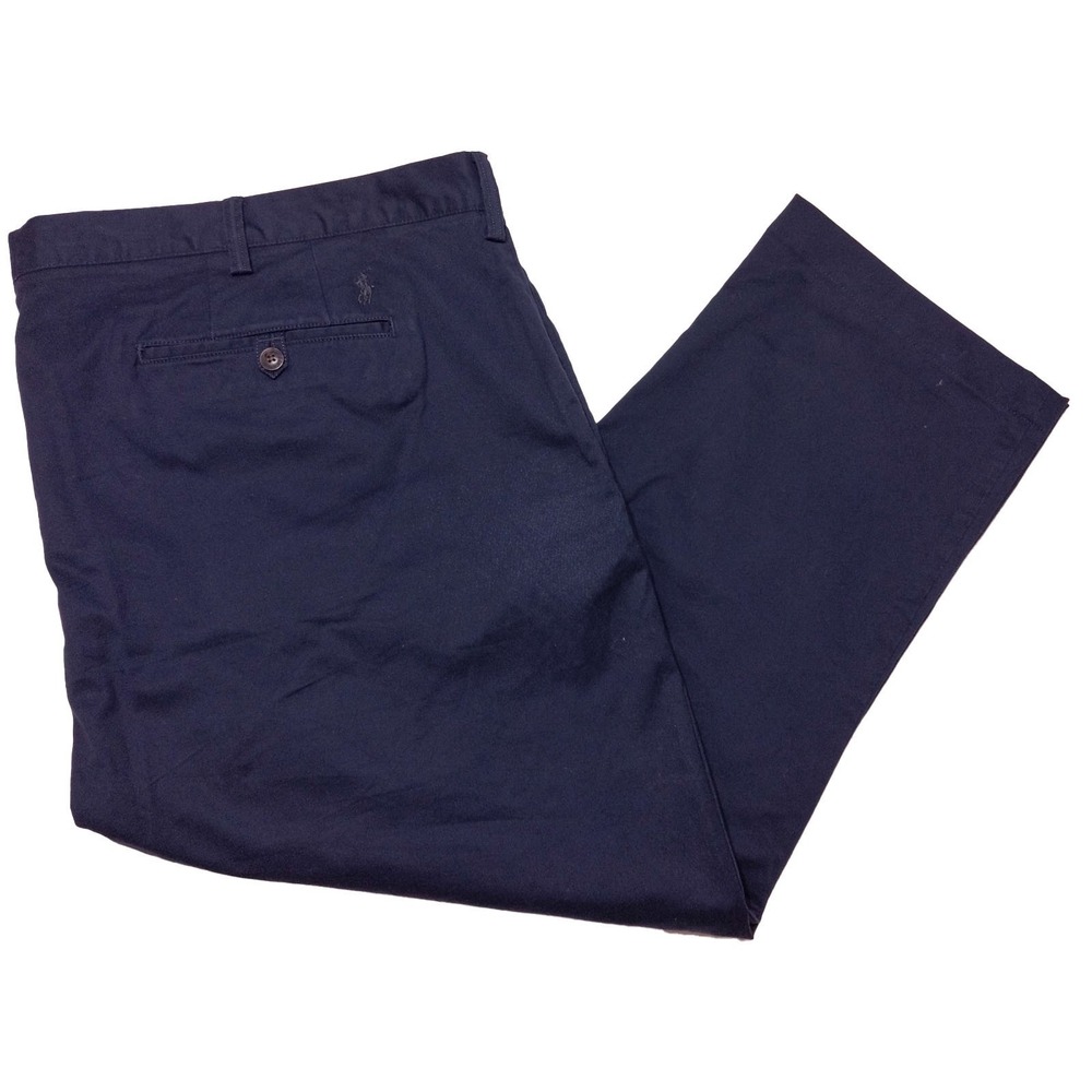 POLO RALPH LAUREN Chino Pants Stretch Classic Fit Navy Blue‎ ~ 50 x 25